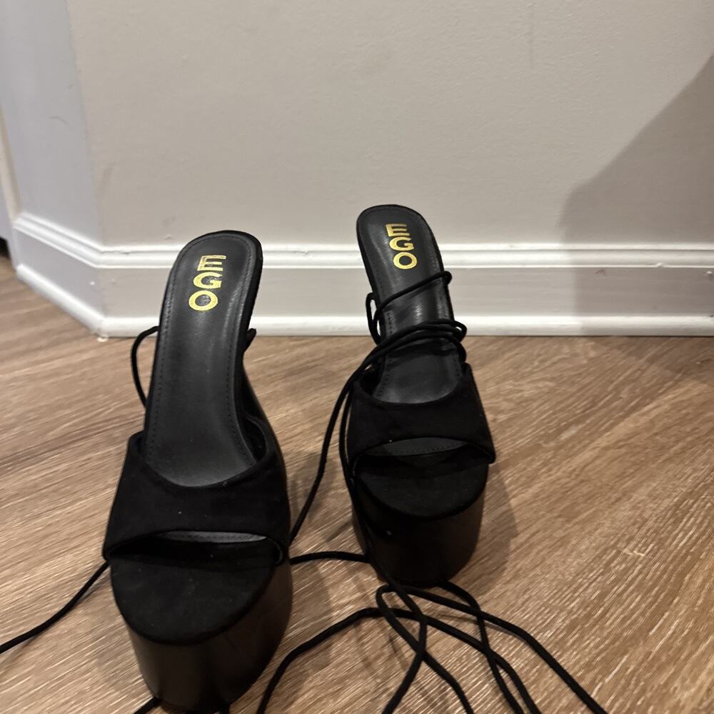 EGO Platform Shoes With Spool Heels 7.5